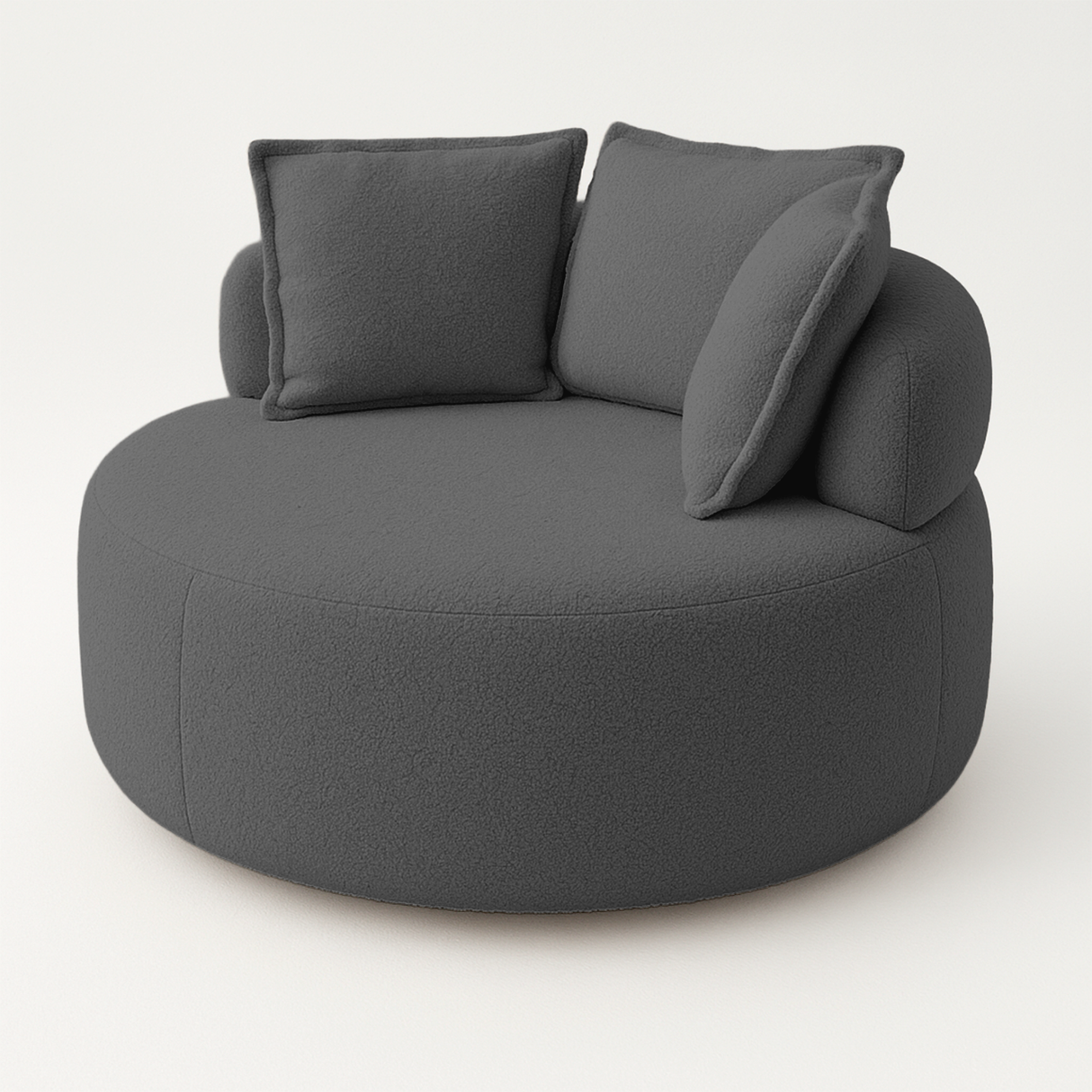 Poltrona con base giratoria Charlotte