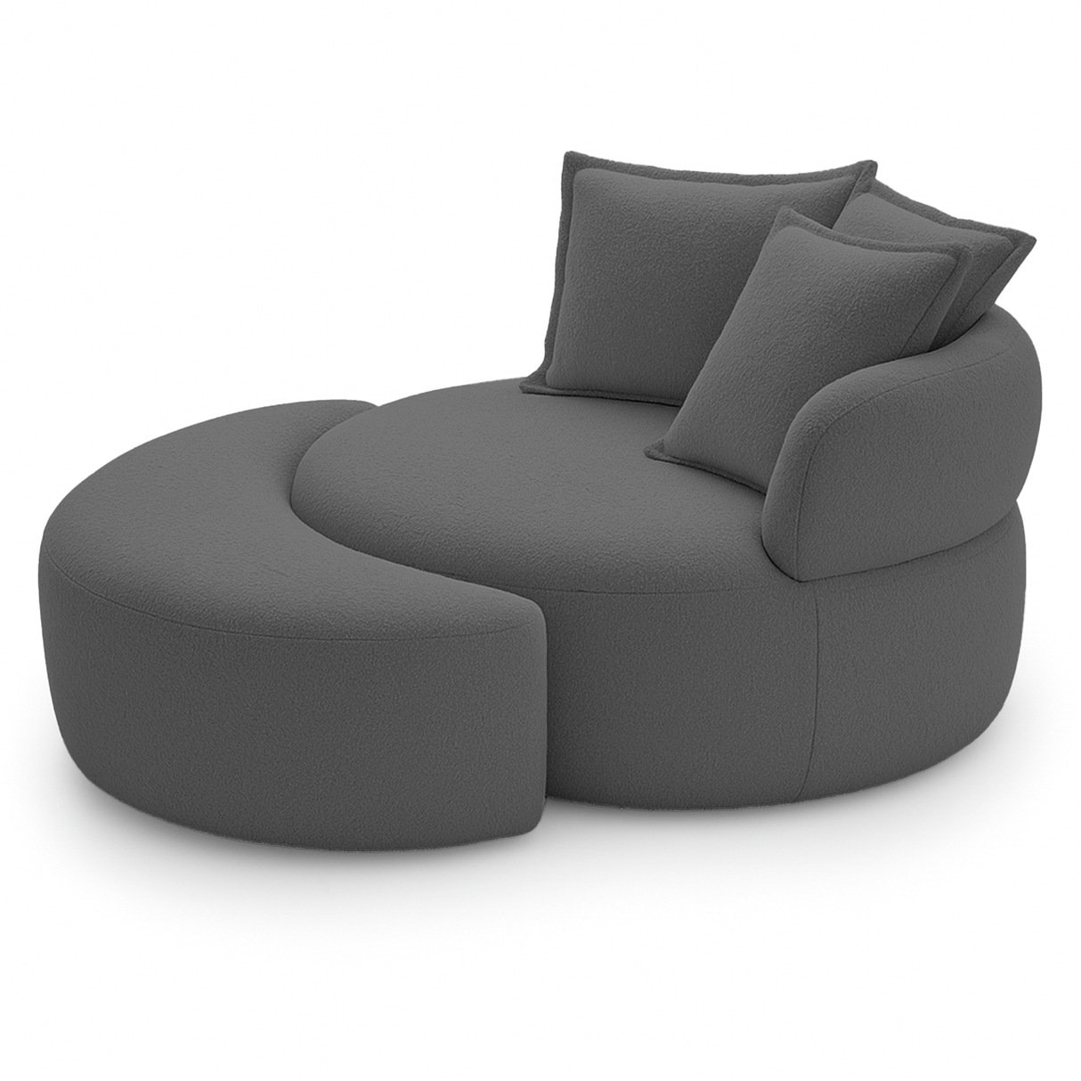 Poltrona con base giratoria Charlotte