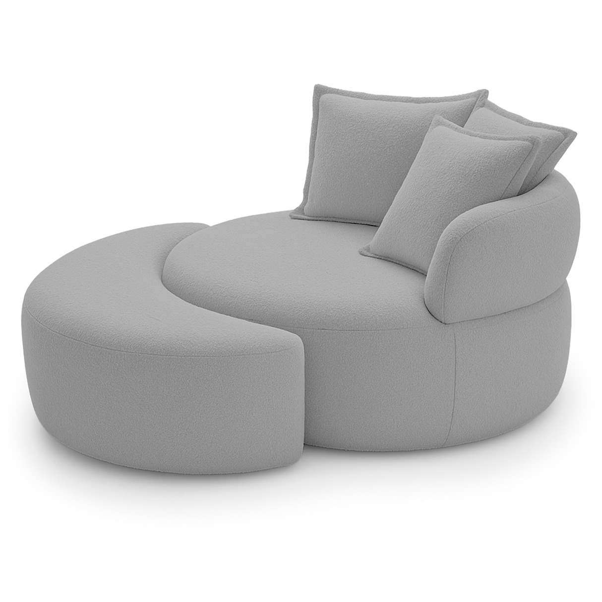 Poltrona con base giratoria Charlotte