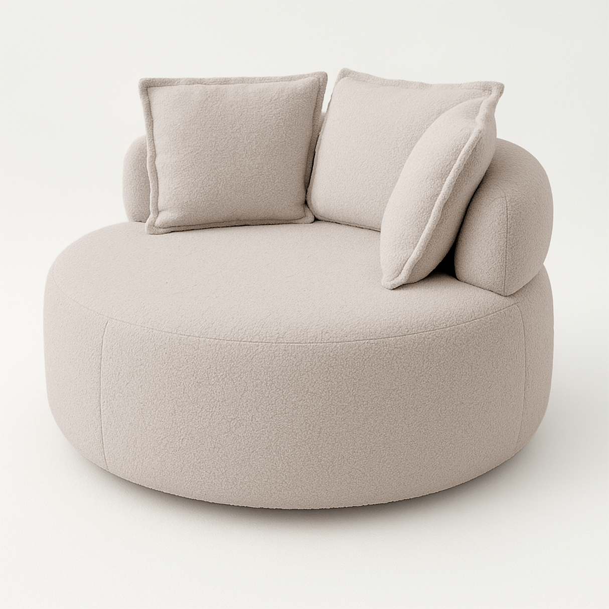 Poltrona con base giratoria Charlotte