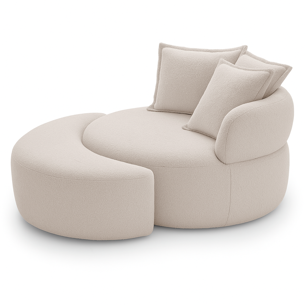 Poltrona con base giratoria Charlotte