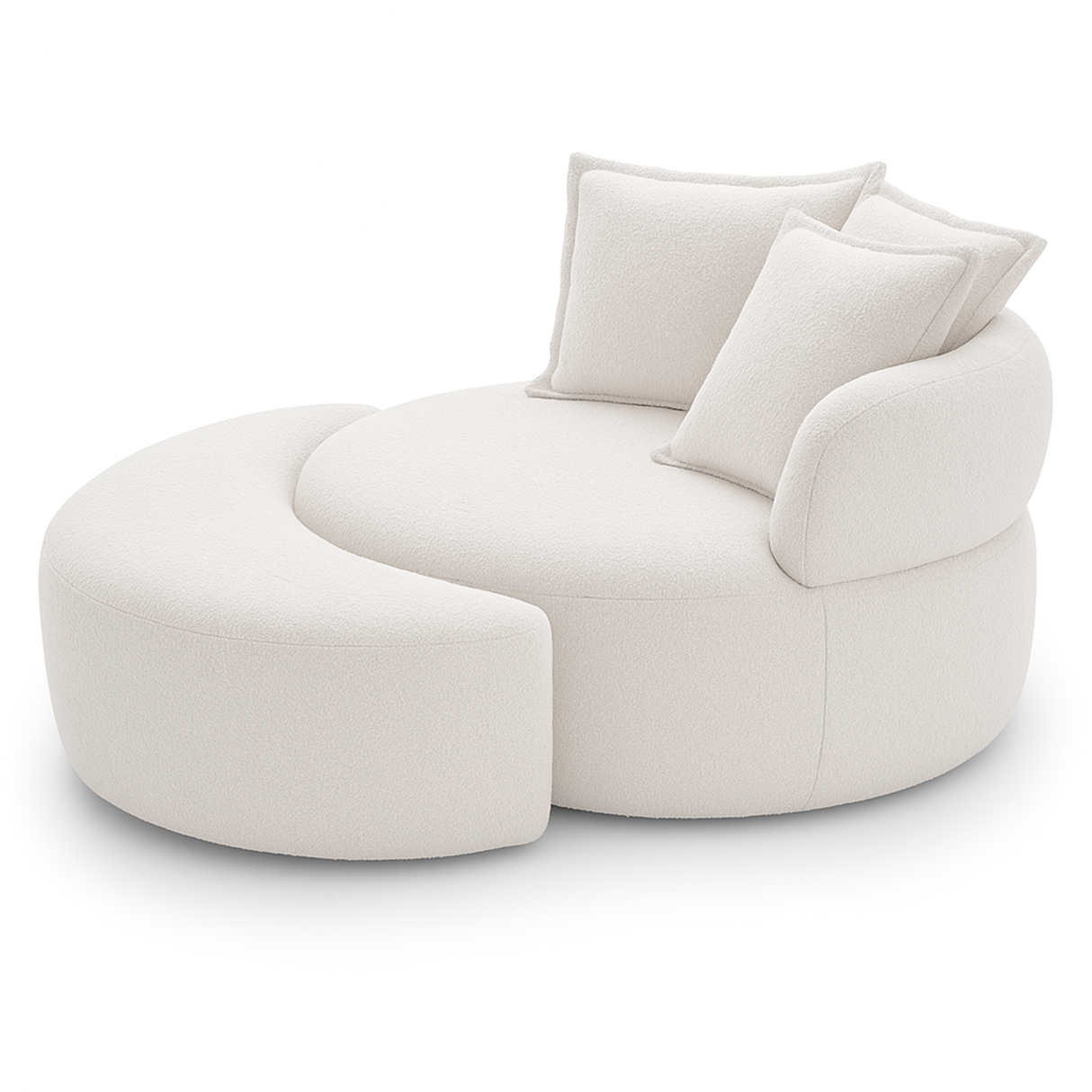 Poltrona con base giratoria Charlotte