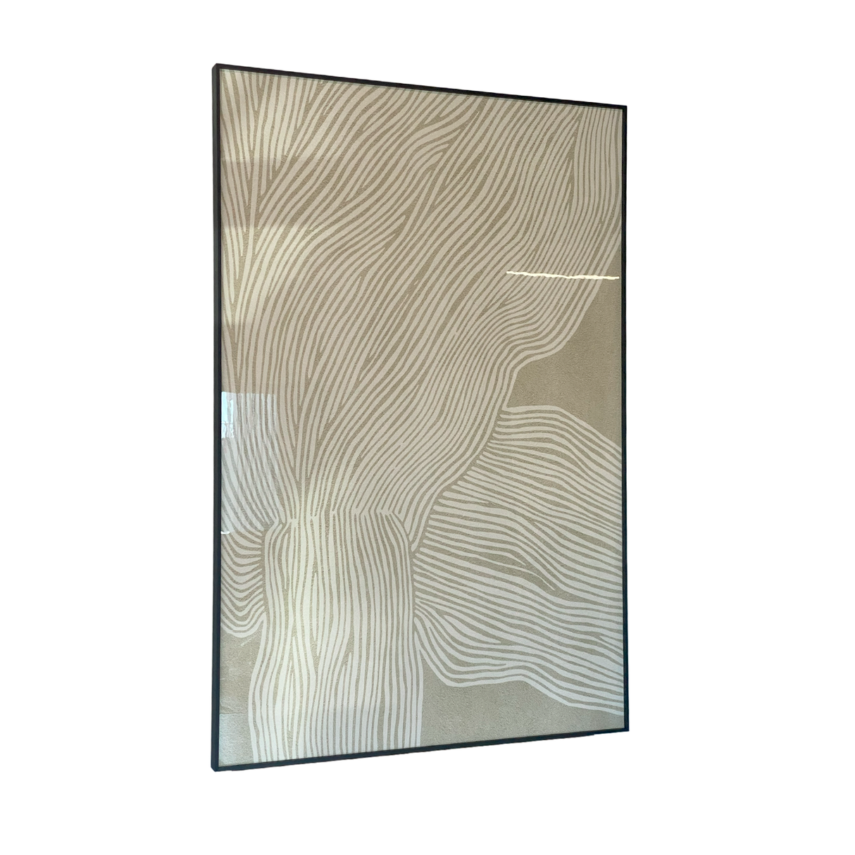 Cuadro Decorativo Abstracto Crema