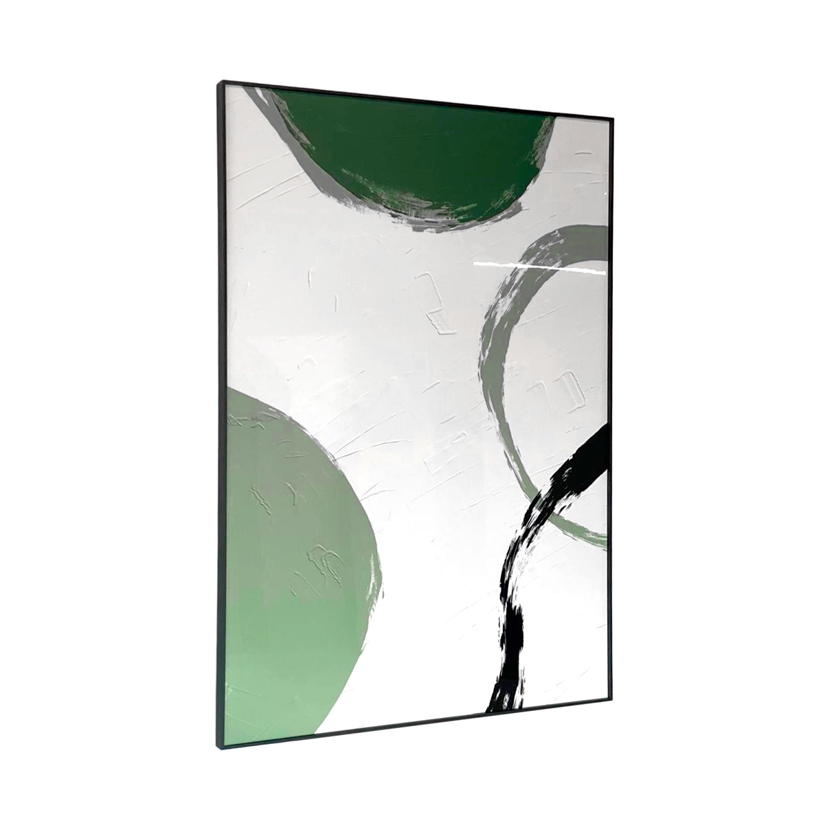 Cuadro Decorativo Abstracto Musgo