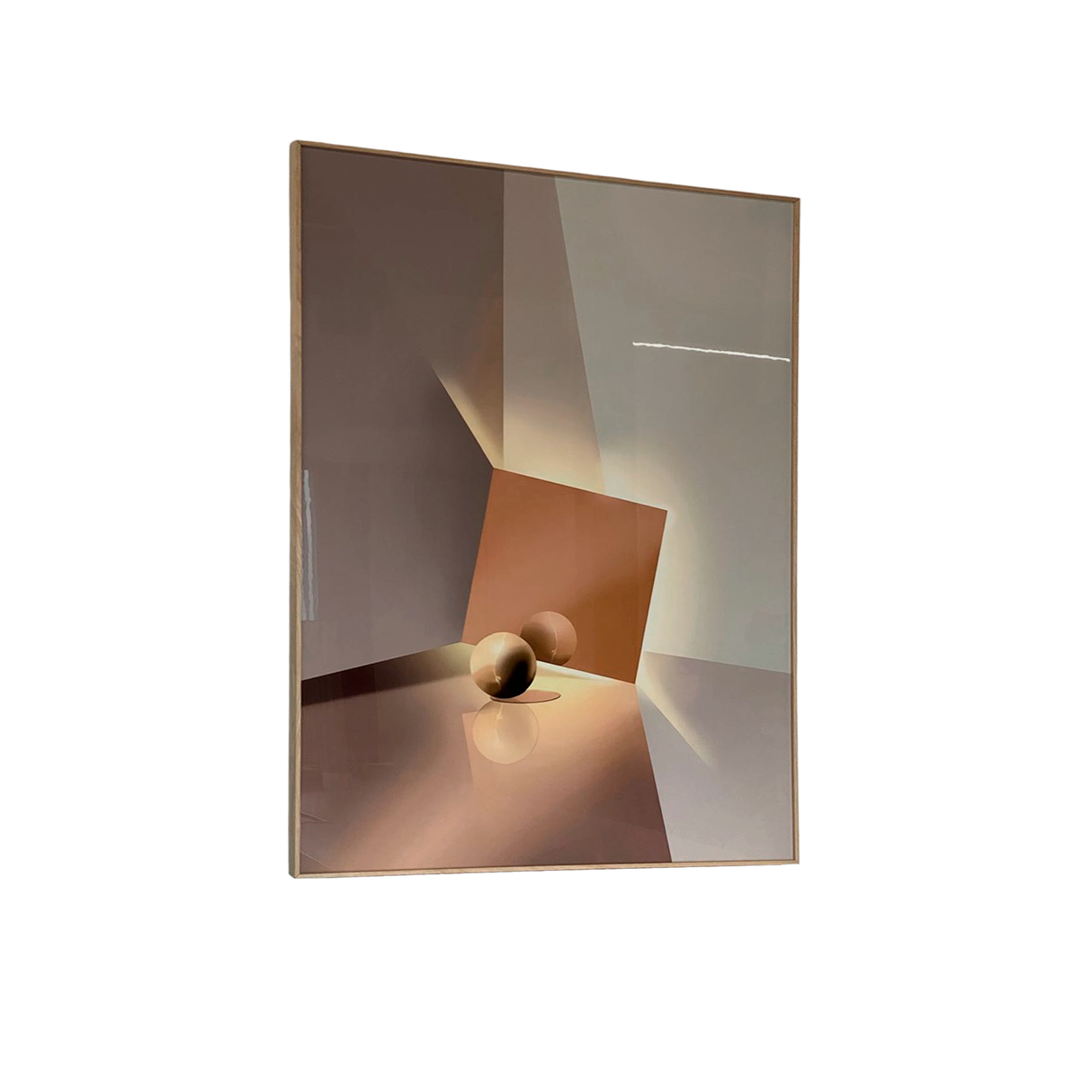 Cuadro Decorativo Abstracto Dorado