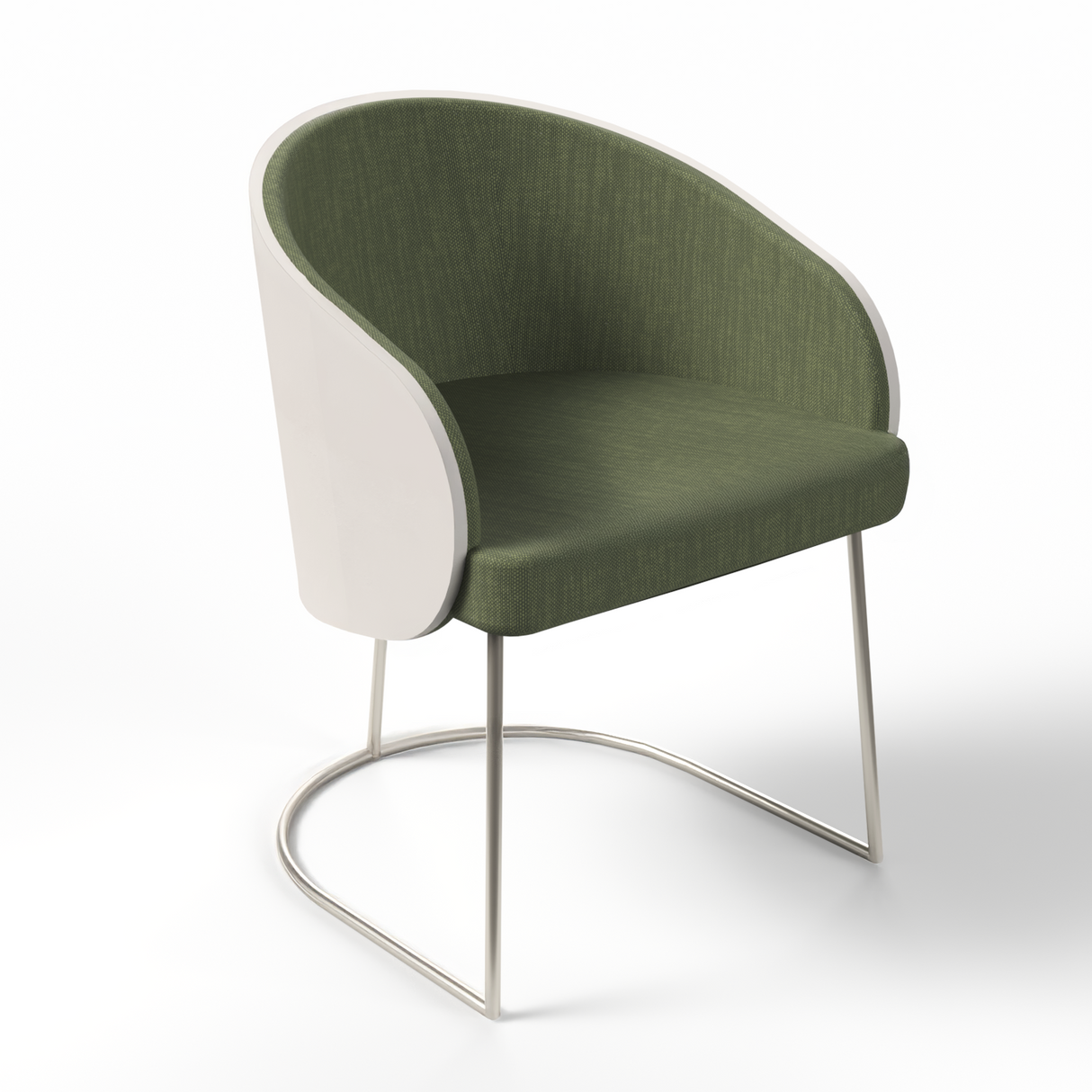 poltrona / poltrona con base de acero / poltrona de tela / poltrona elegante / poltrona moderna