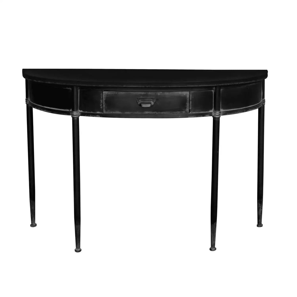 Mesa de arrimo de fierro desgastado