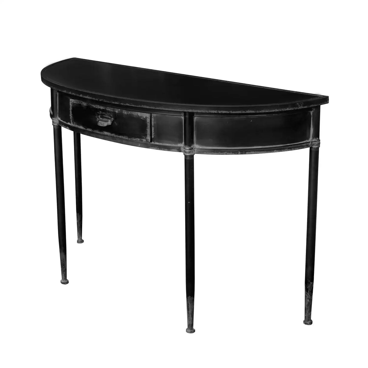 Mesa de arrimo de fierro desgastado