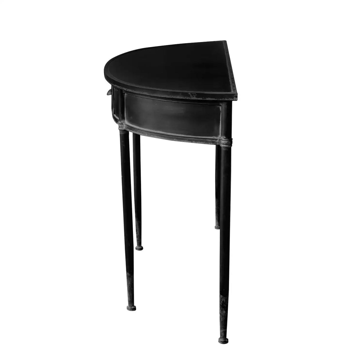 Mesa de arrimo de fierro desgastado