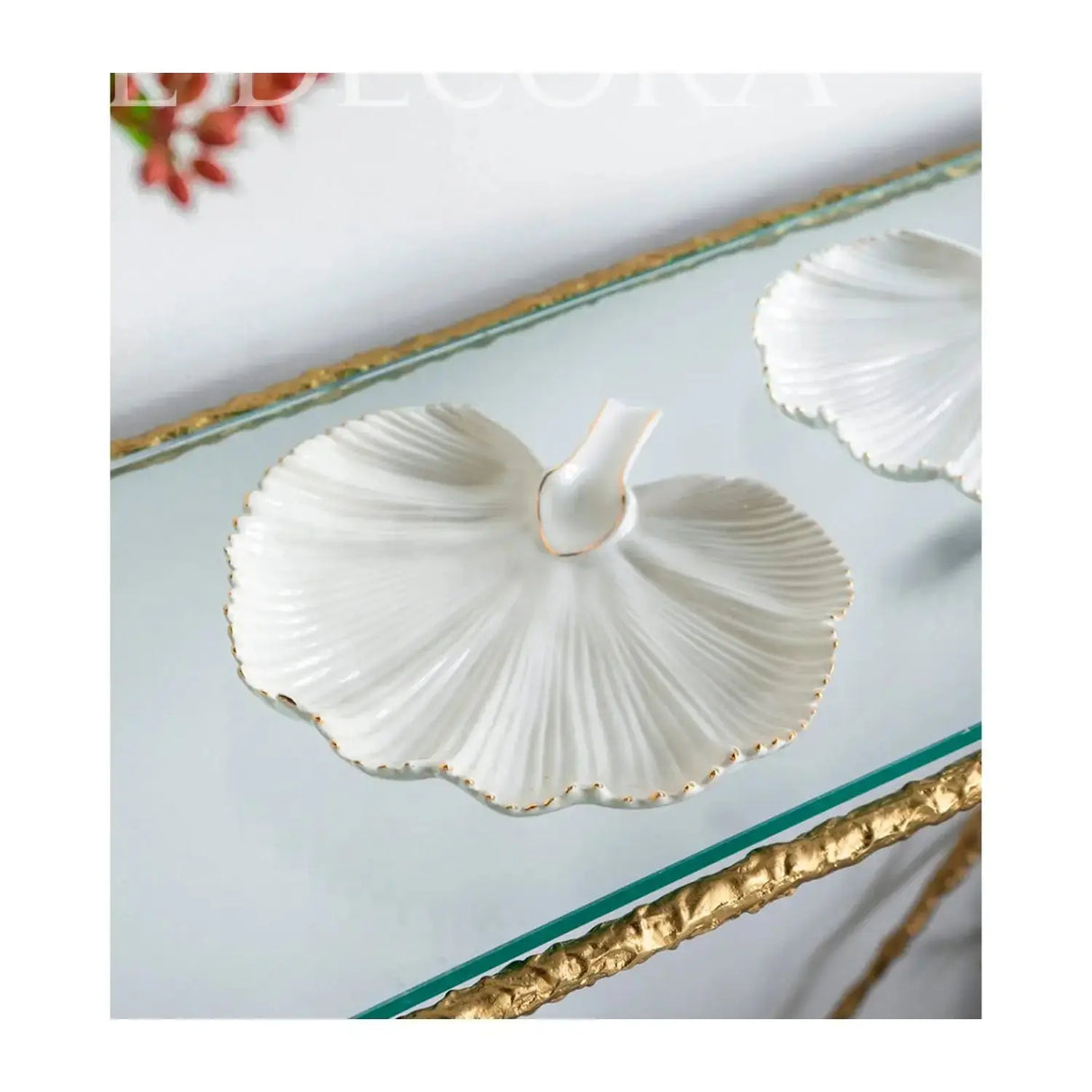 Bandeja Hoja Blanca Mediana Re Decora