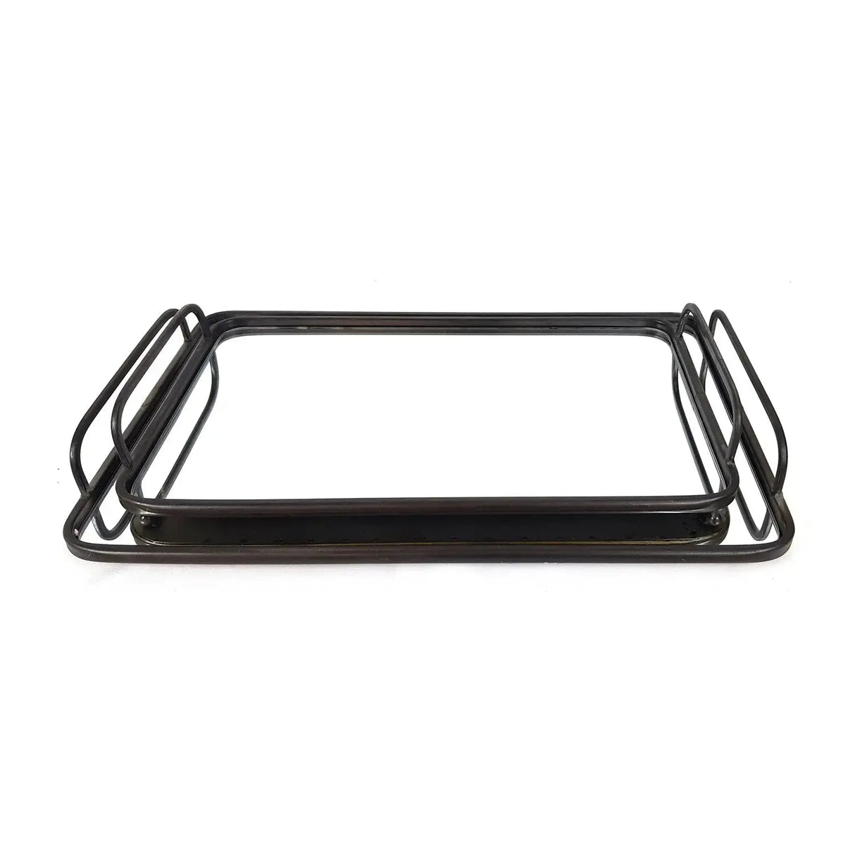 Bandeja Metal Espejo - Set de 2 Re Decora