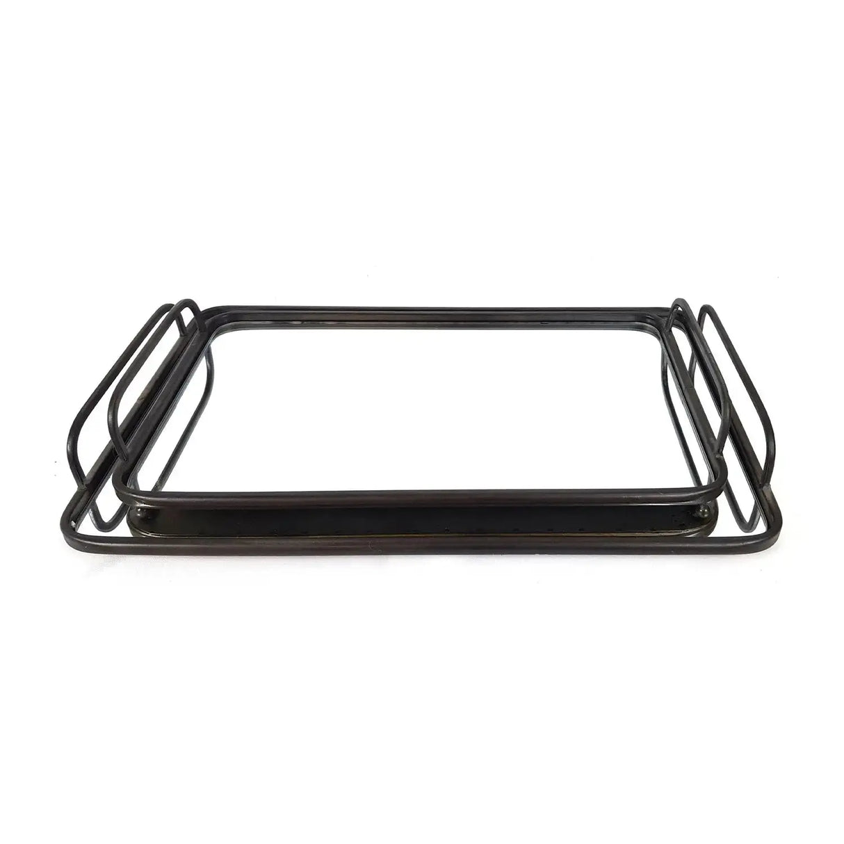 Bandeja Metal Espejo - Set de 2 Re Decora