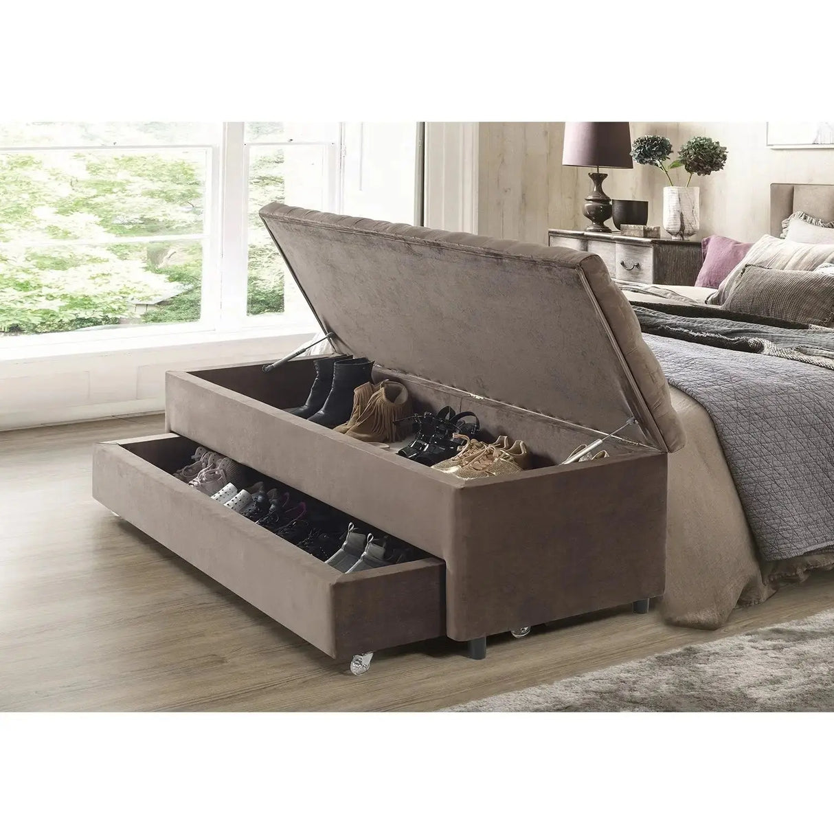 Banqueta Baúl Zapatera Atenas