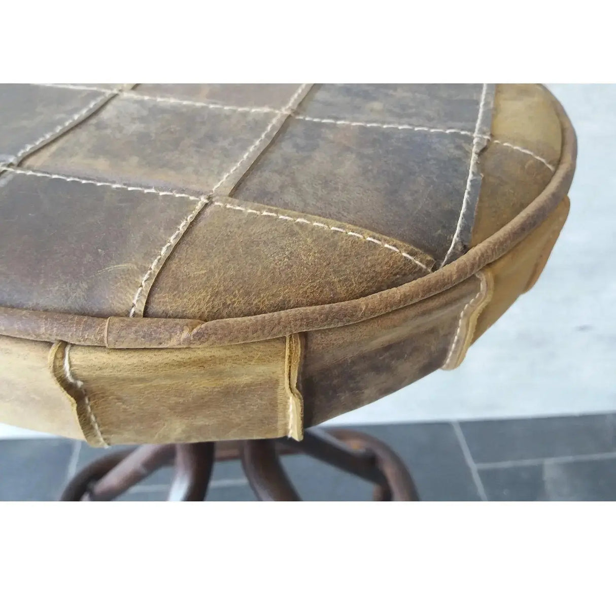 Banqueta de Cuero Re Decora