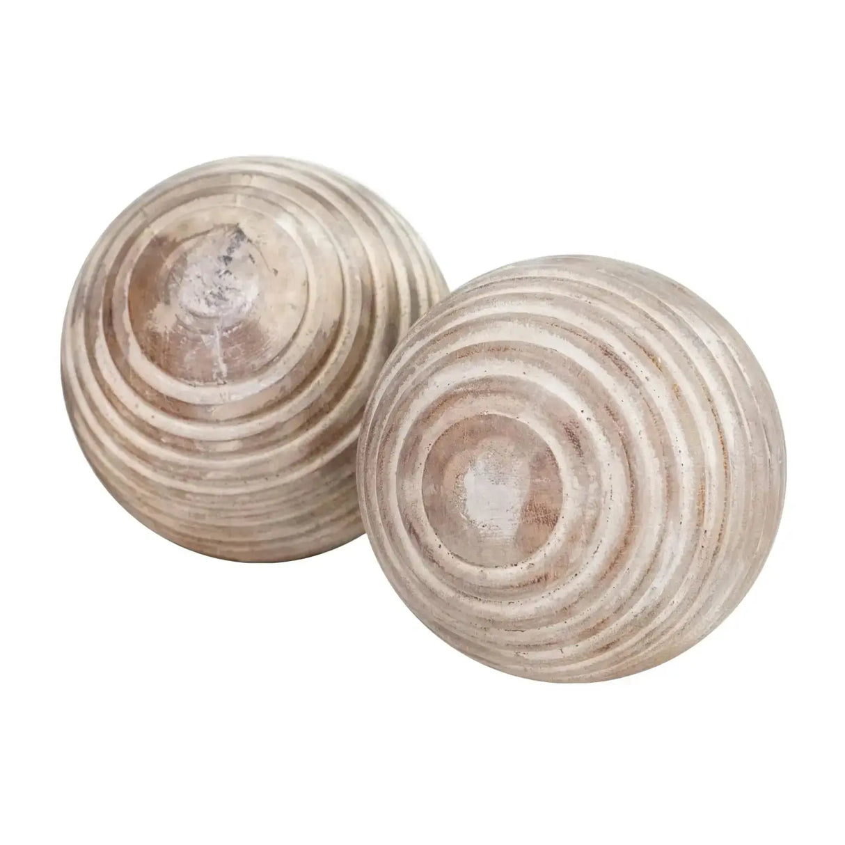 Bolas de Madera Lisa - Set de 4 Re Decora