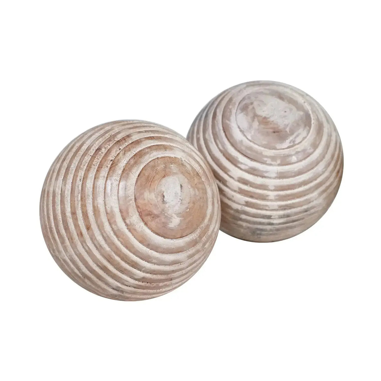 Bolas de Madera Lisa - Set de 4 Re Decora