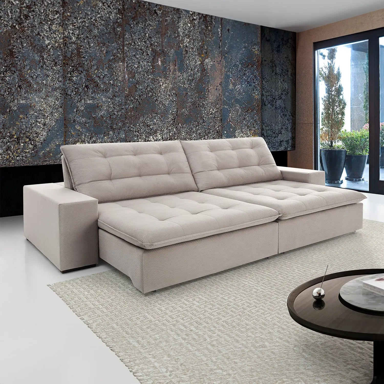 Sofá Caribe Extensible Y Reclinable Di Qualita