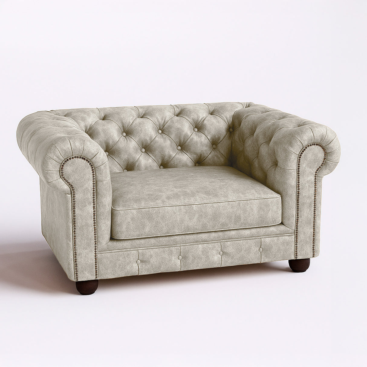 Poltrona de Cuero Chesterfield