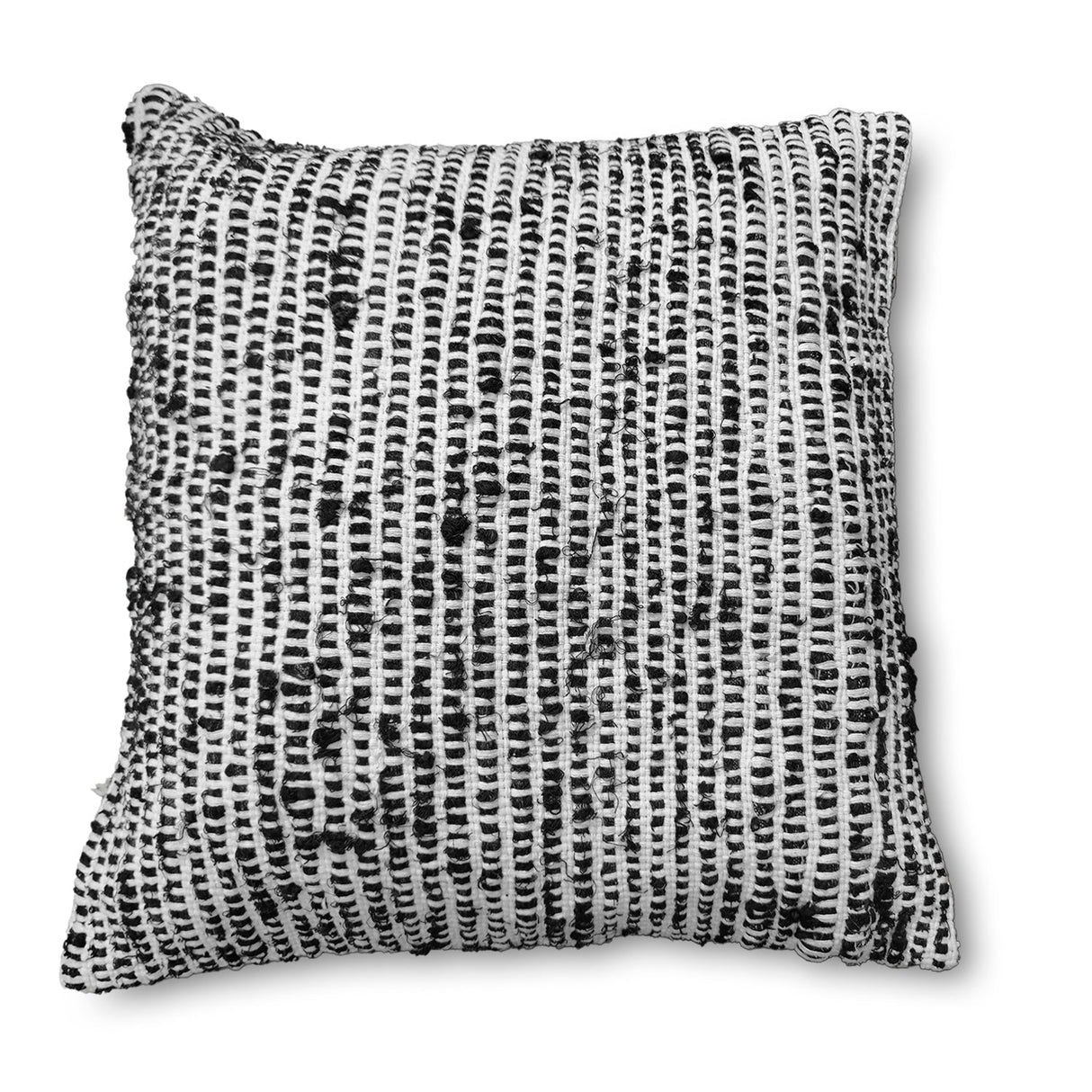 Funda de Cojin Rustico Negro y Blanco Stock Re Decora