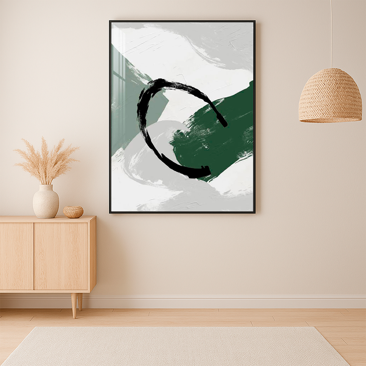 Cuadro Decorativo Abstracto Olivo Bihua