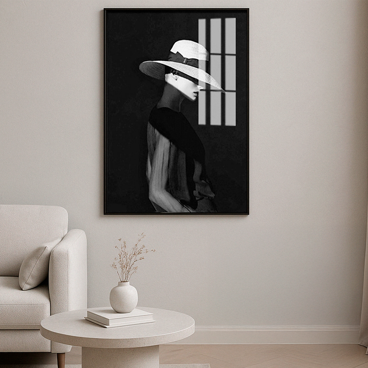 Cuadro Decorativo Vestido Negro Bihua