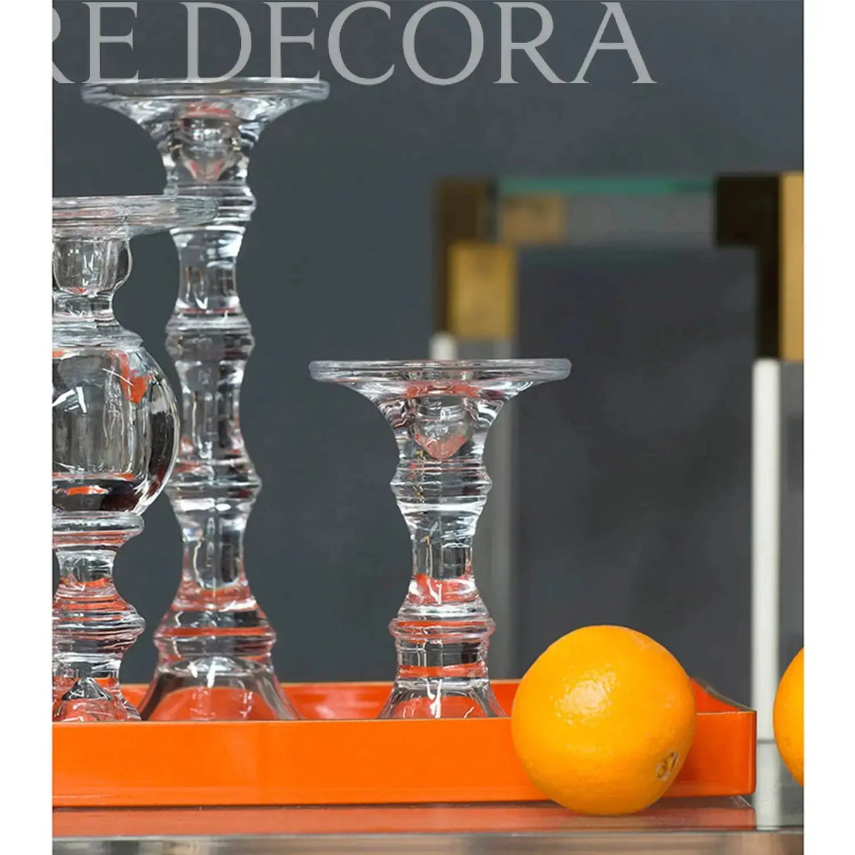 Candelabro de Vidrio Alto Re Decora