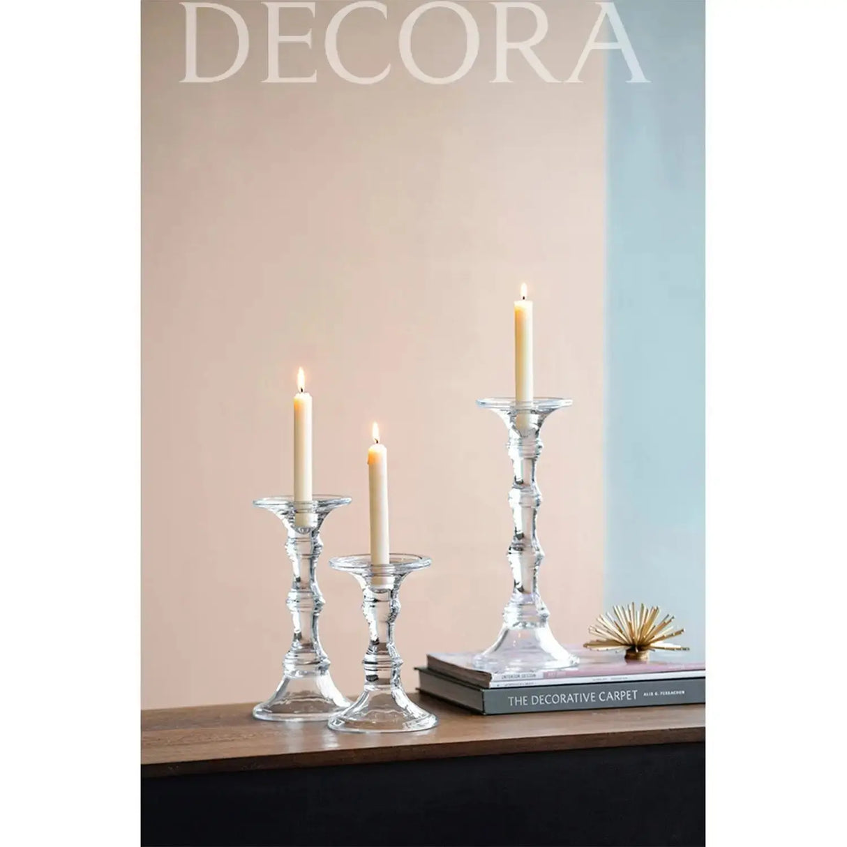 Candelabro de Vidrio Pequeño Re Decora