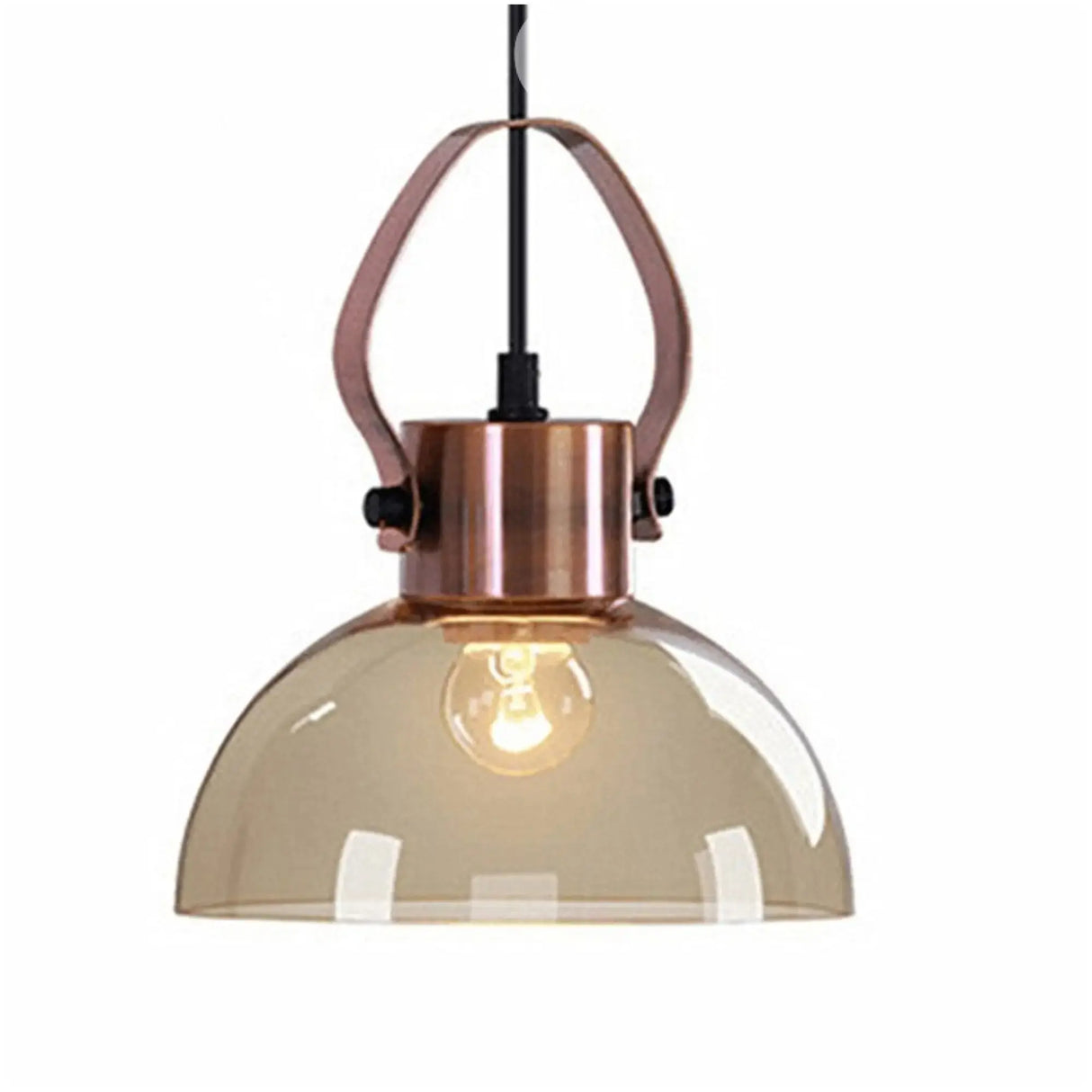 Lámpara de Colgar Redonda Cooper/Champagne