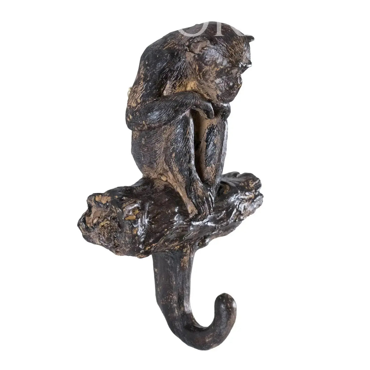 Colgador rústico de mono