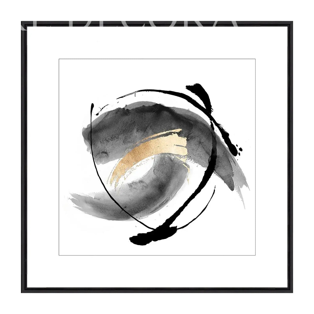 Cuadro Acuarelas Negras Re Decora