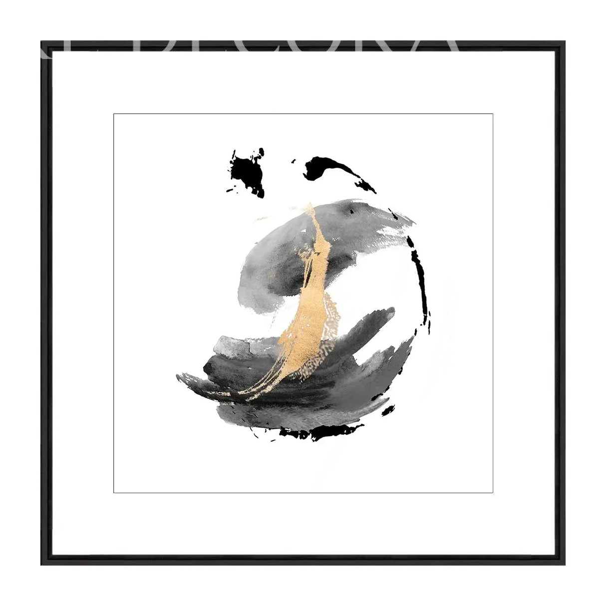 Cuadro Acuarelas negras 3