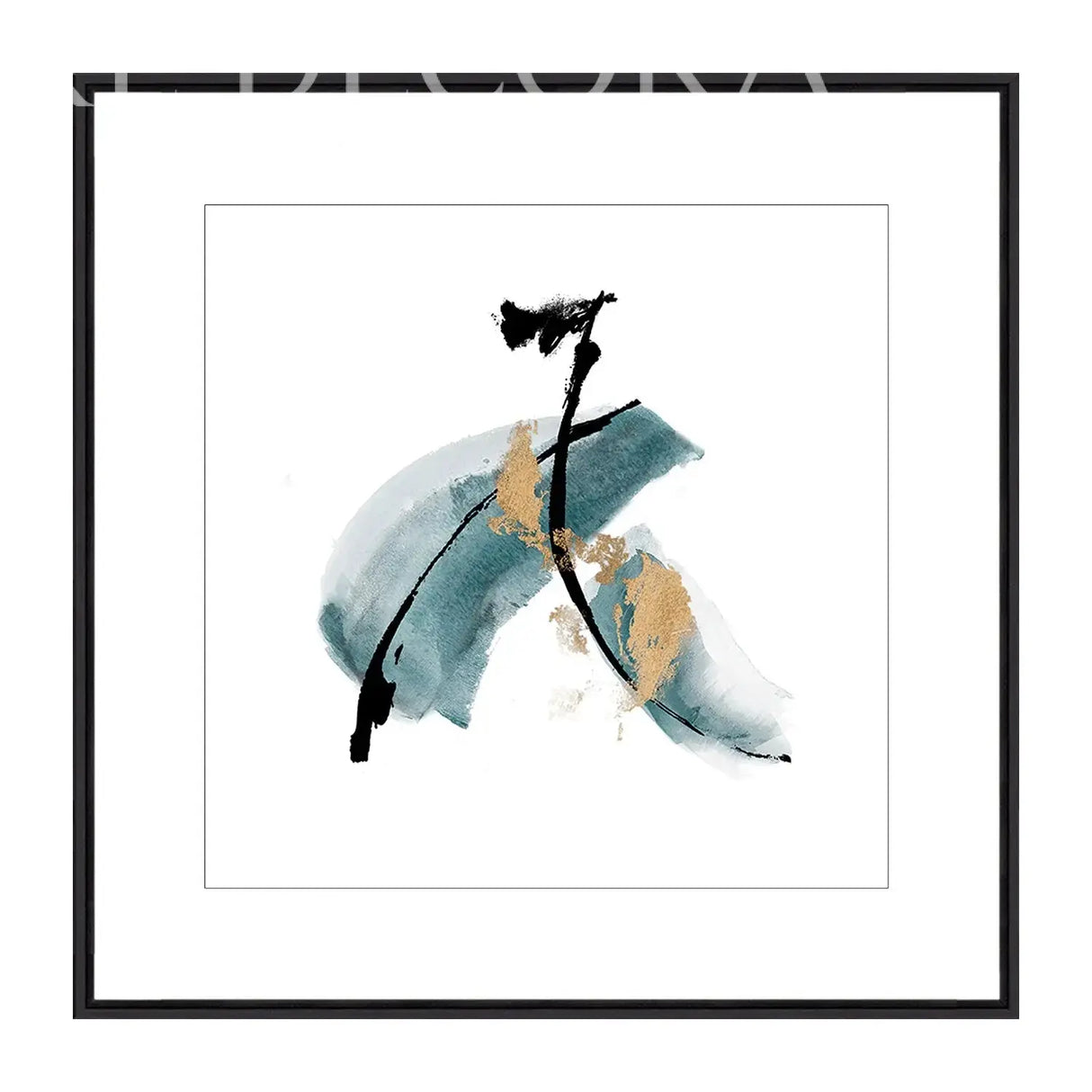 Cuadro Acuarelas Negras Re Decora