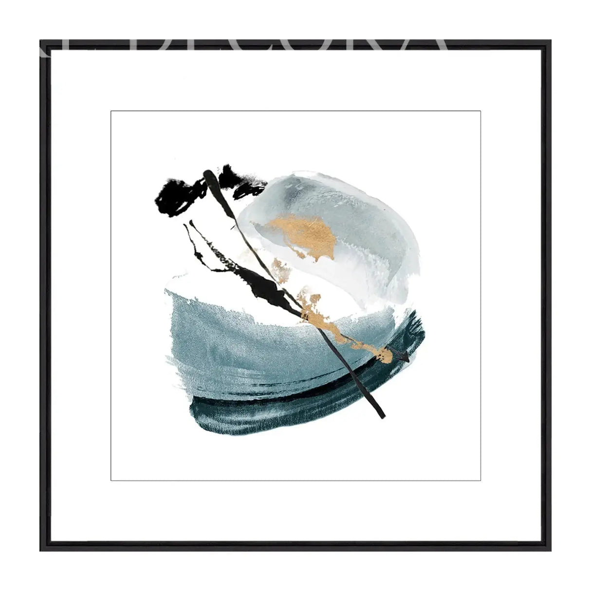 Cuadro Acuarelas Negras Re Decora