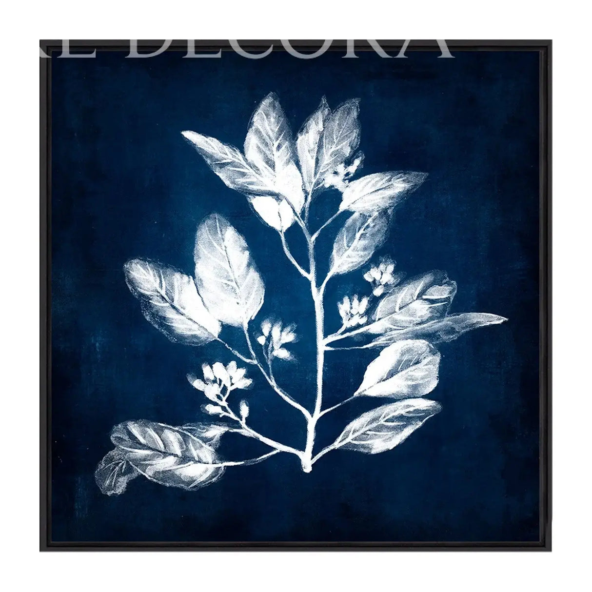 Cuadro Botánico Azul Re Decora