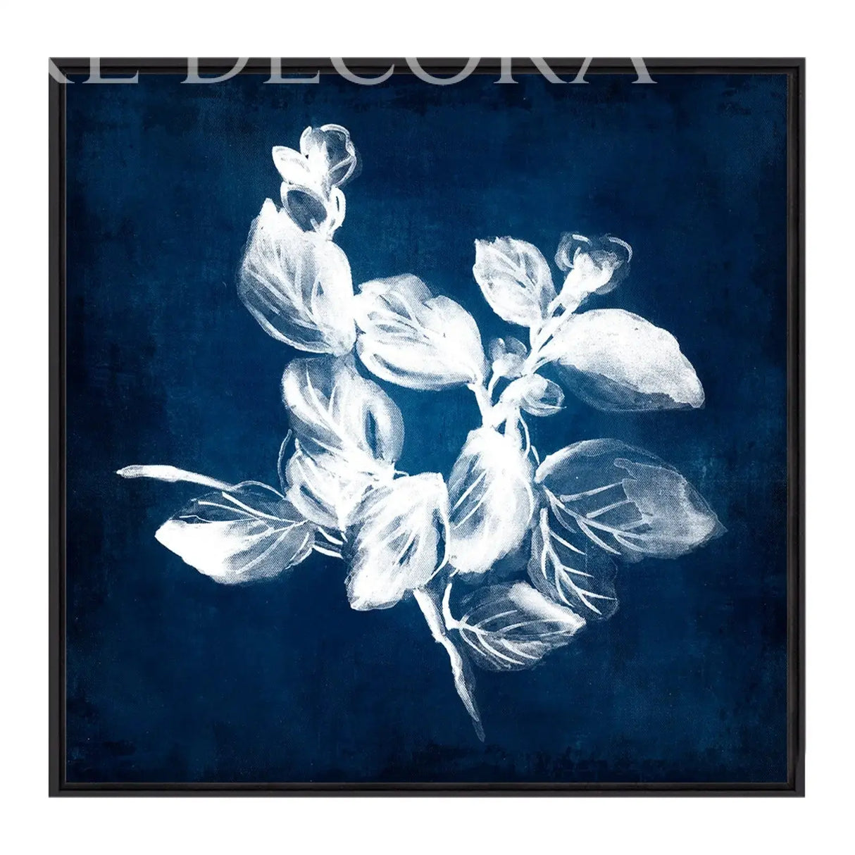 Cuadro Botánico Azul Re Decora