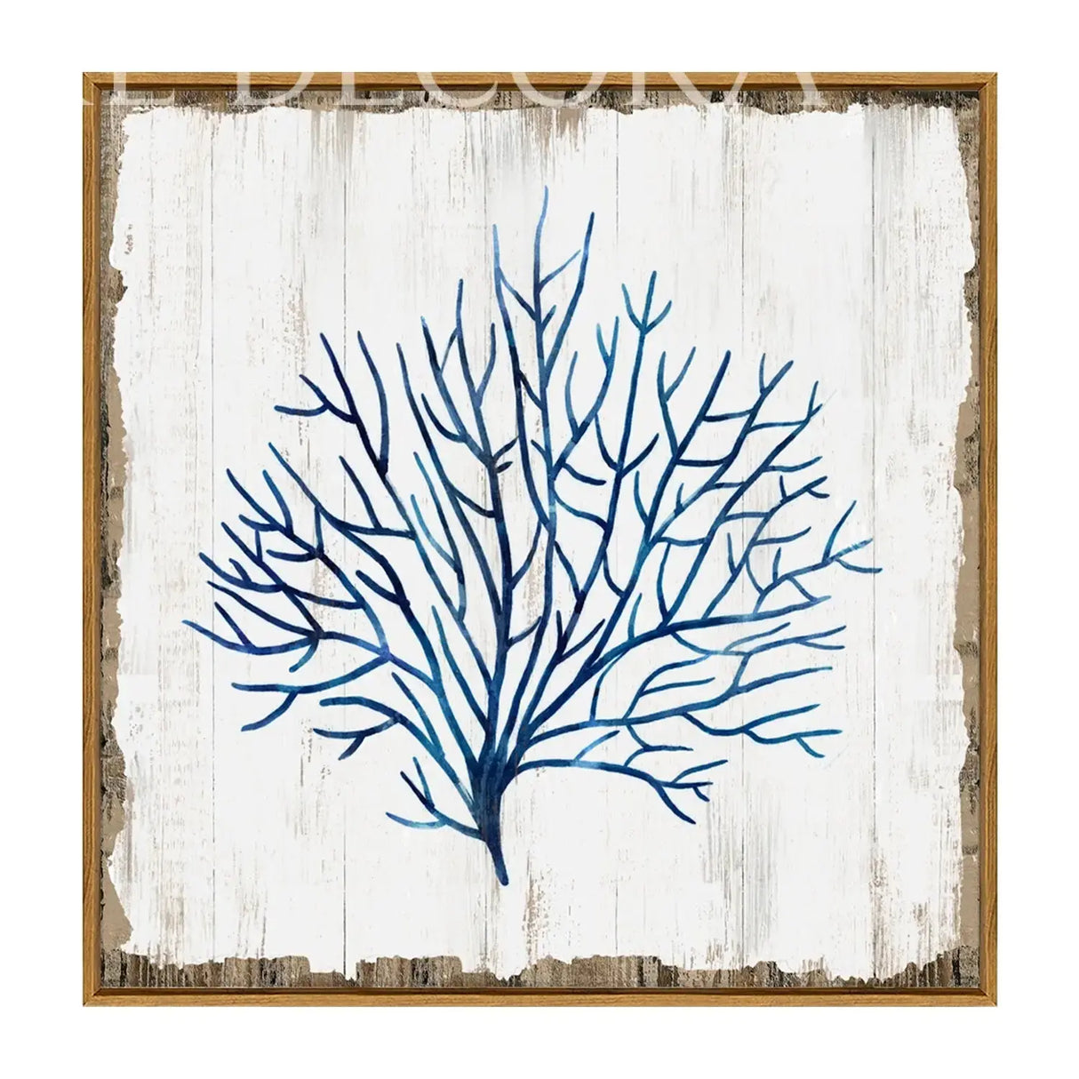 Cuadro Coral Azul Re Decora