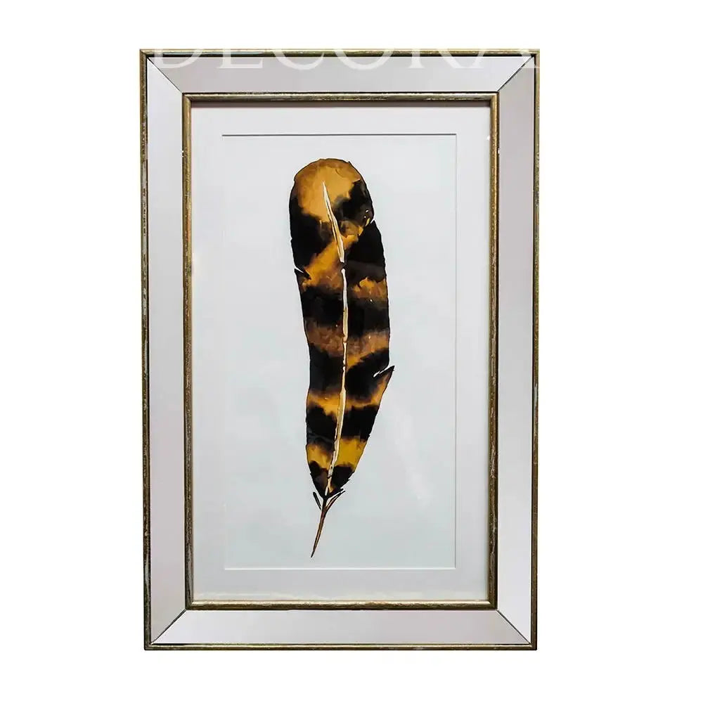 Cuadro Pluma marco espejo