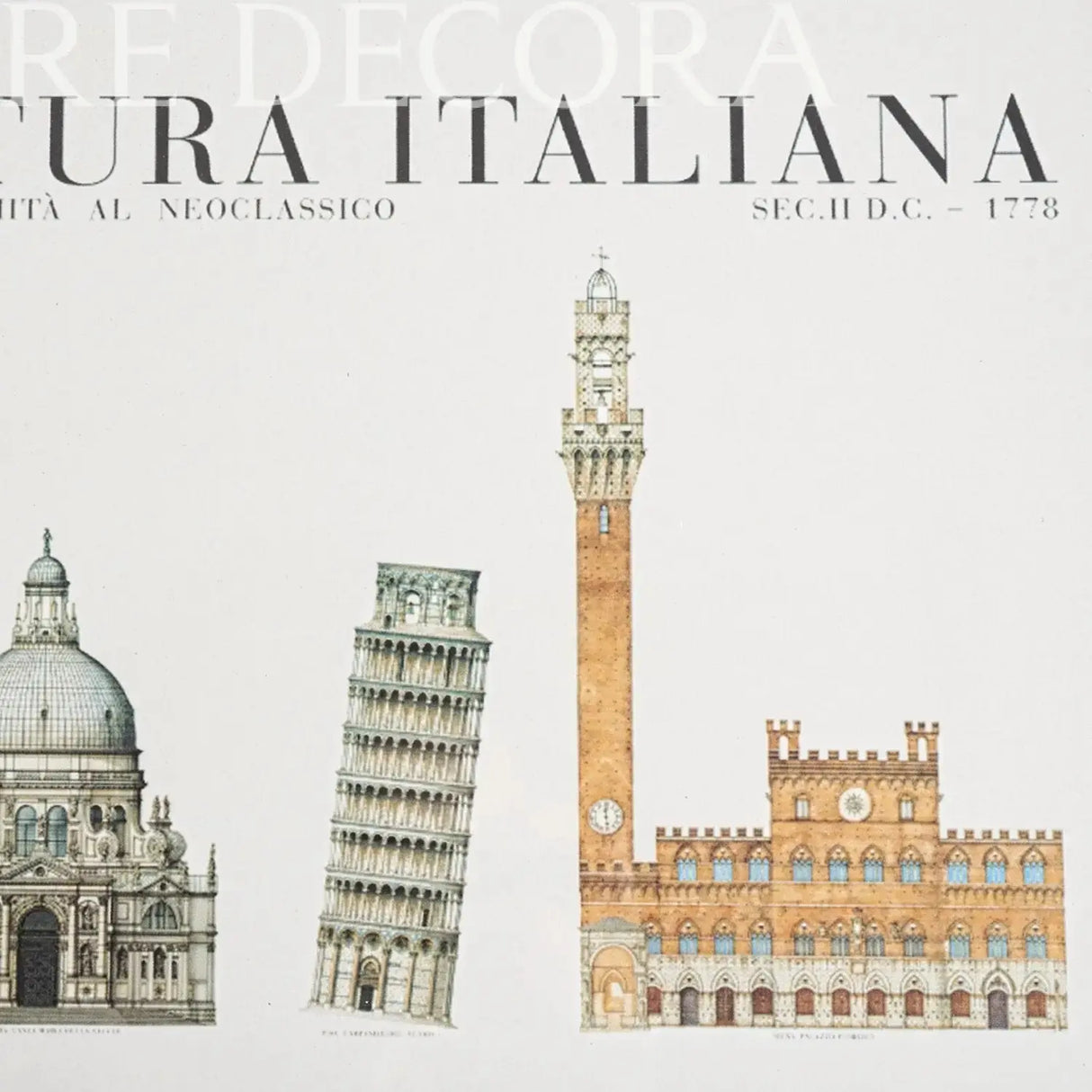 Cuadro de Arquitectura Italiana Re Decora