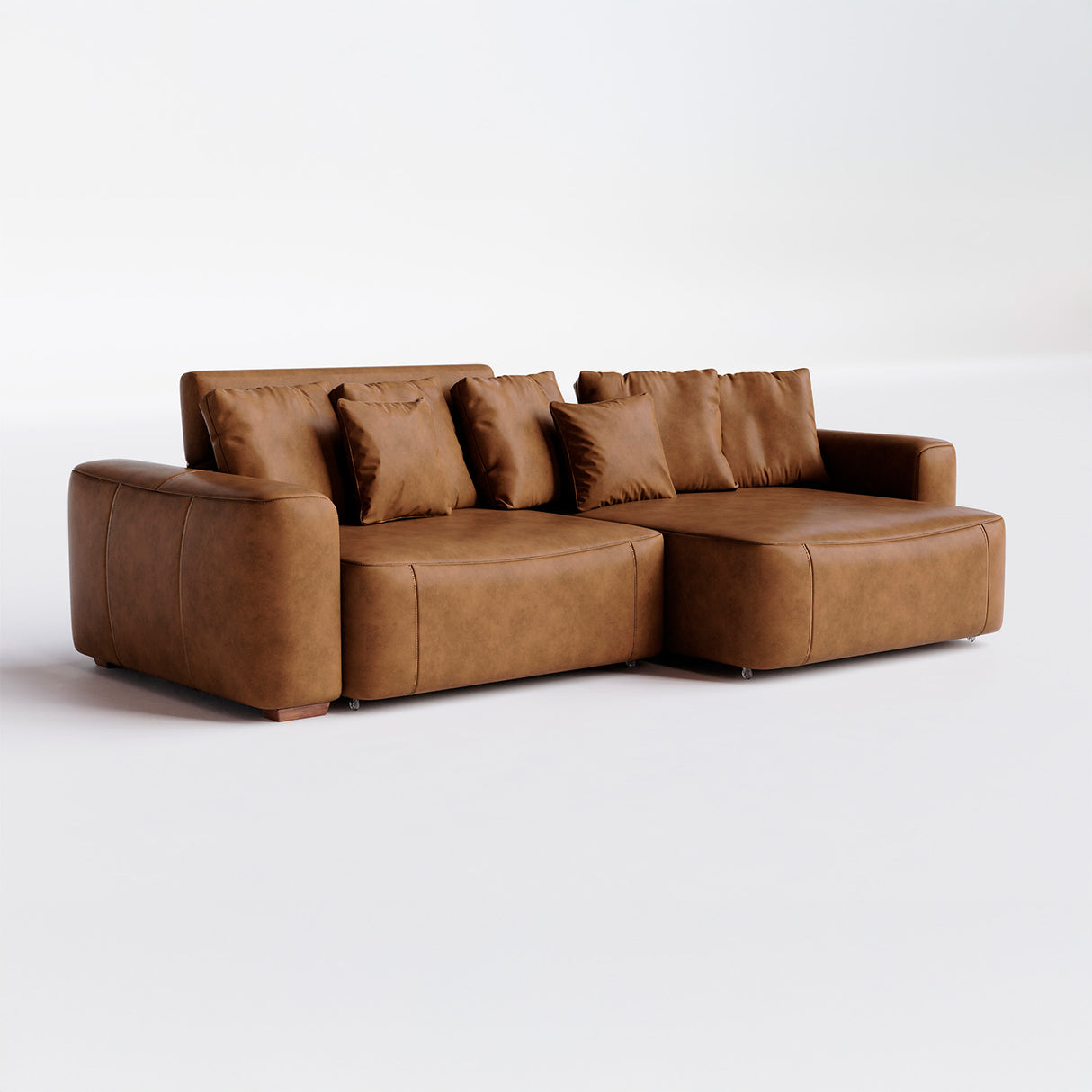 Sofá de Cuero Albany Extensible y Reclinable