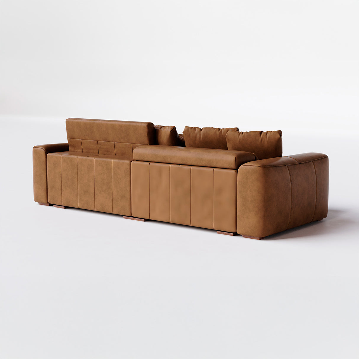 Sofá de Cuero Albany Extensible y Reclinable