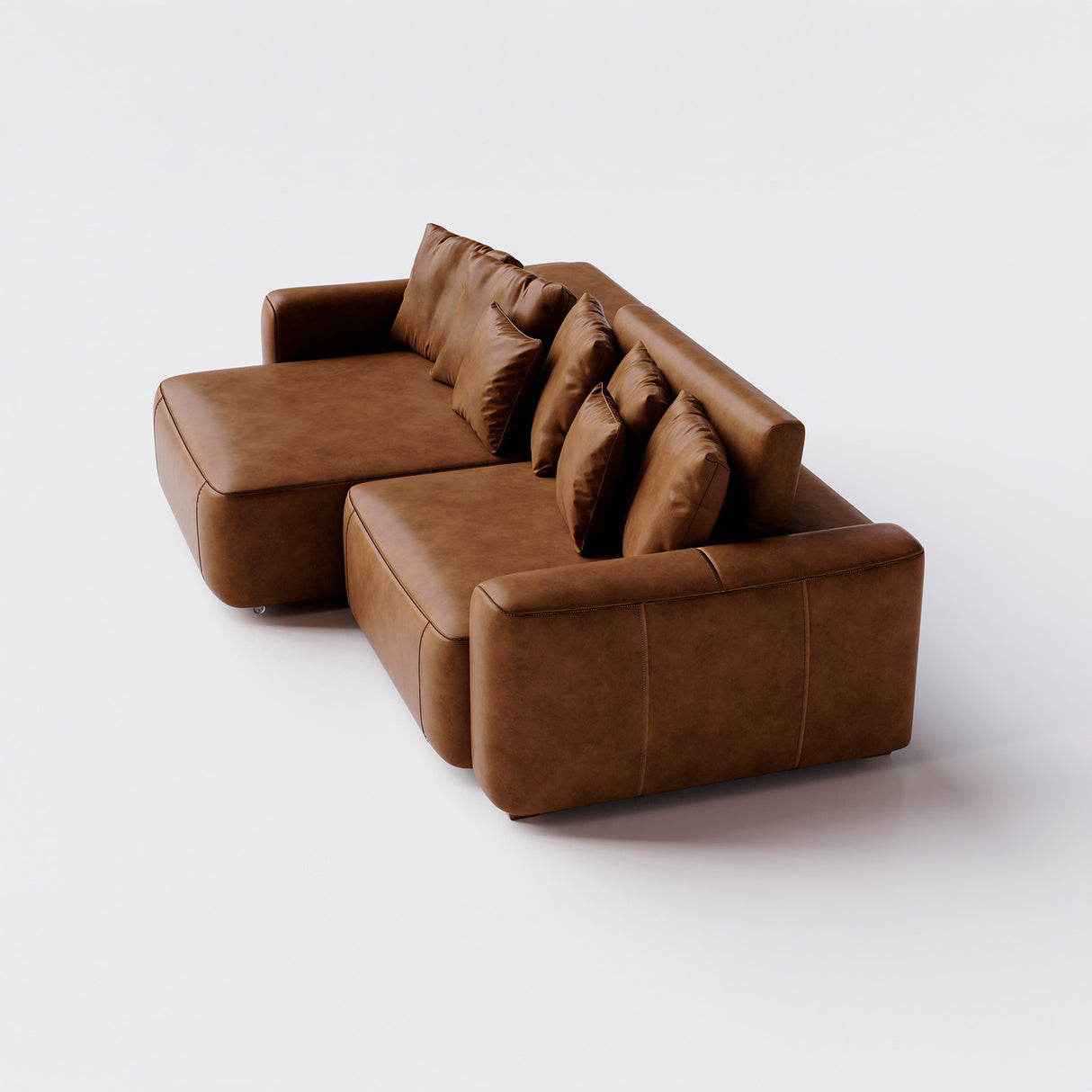Sofá de Cuero Albany Extensible y Reclinable
