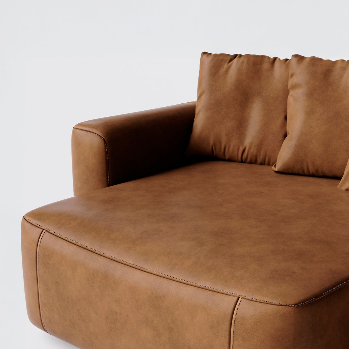 Sofá de Cuero Albany Extensible y Reclinable