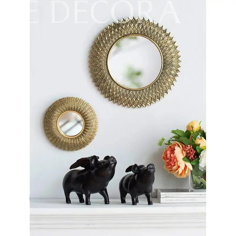 Espejo Dorado Vintage Re Decora