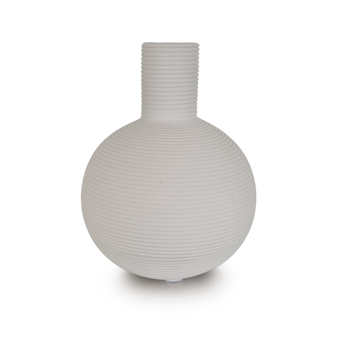 Florero de Cerámica Chico Blanco Cuello Alto