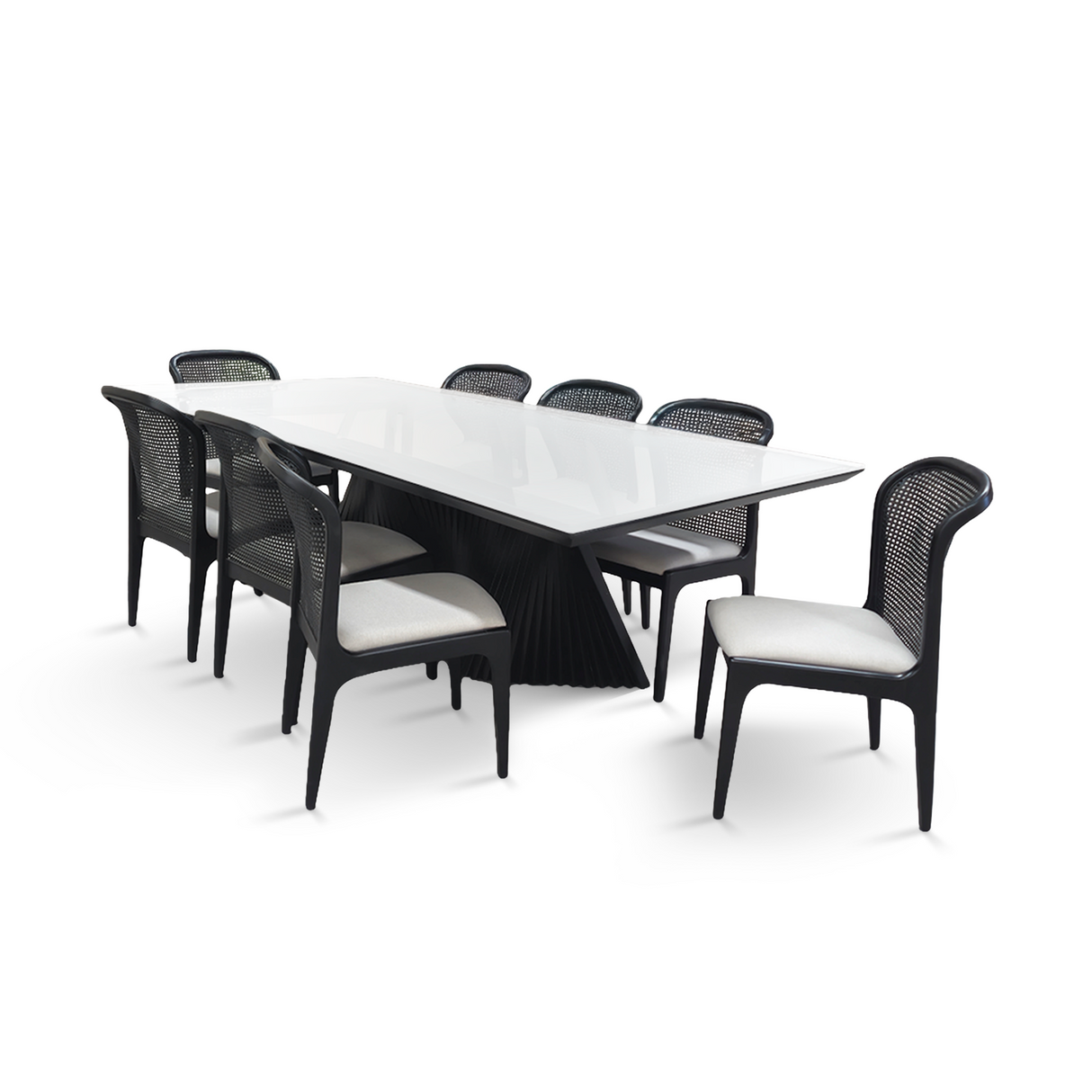 Mesa Dunas 2.20MT y 8 Sillas Isis Stock