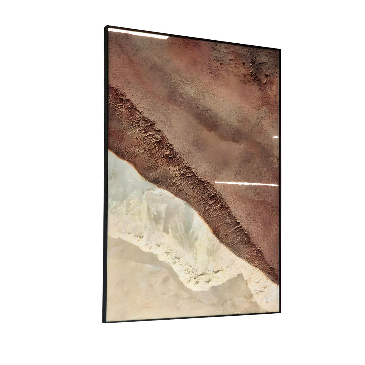 Cuadro Decorativo Abstracto Caoba