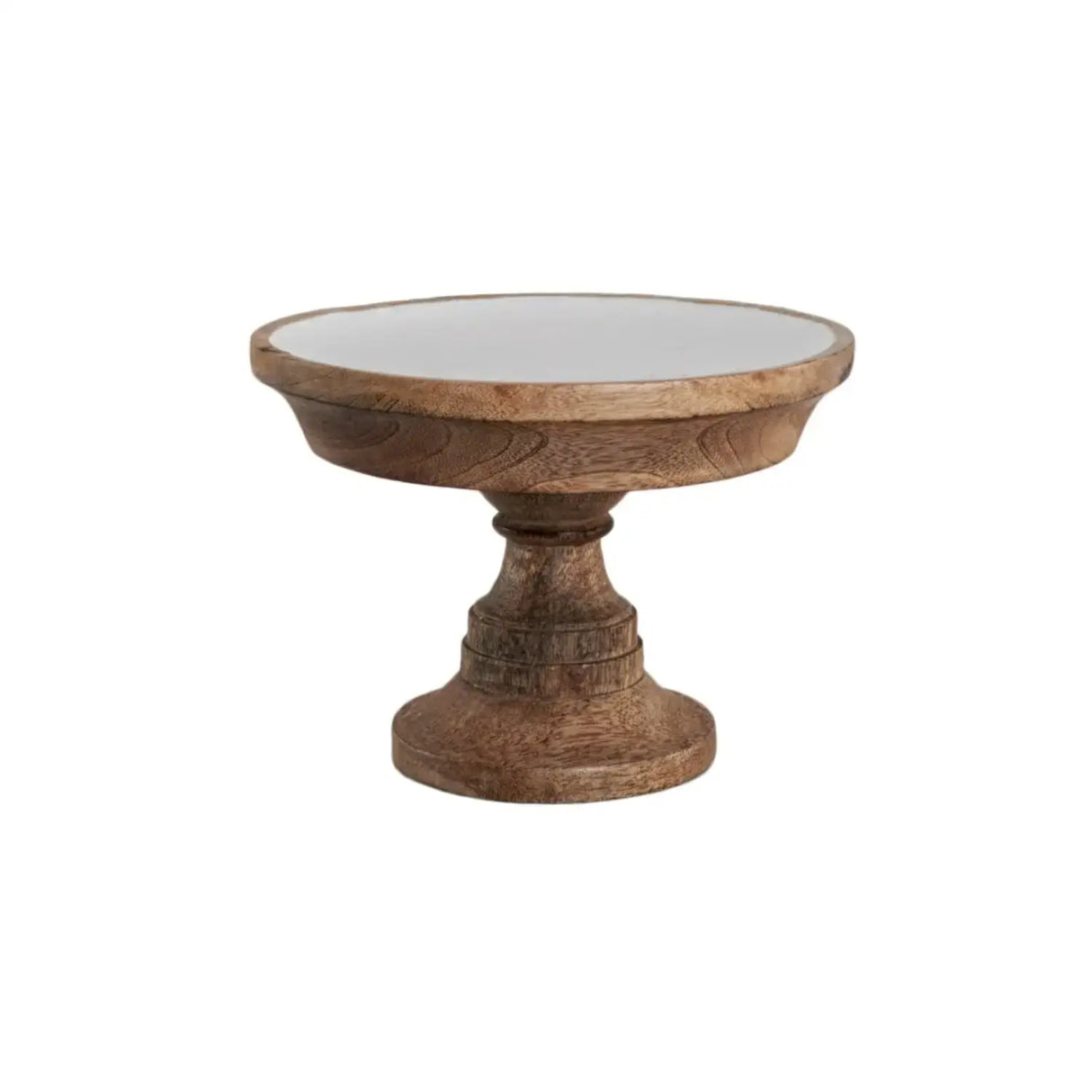 Fuente de madera con Pie Esmaltada Re Decora