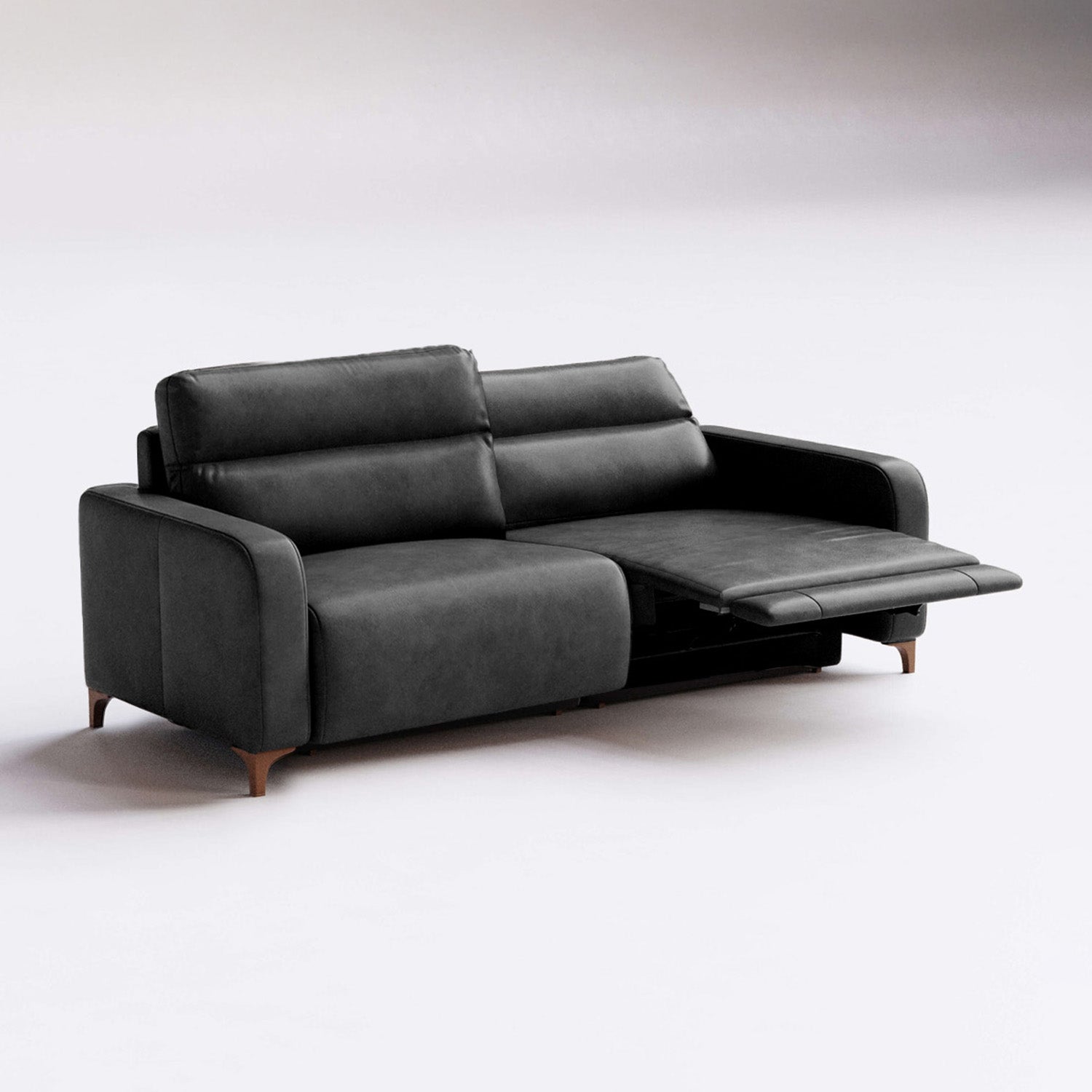 Sofá de Cuero Hush Extensible y Reclinable
