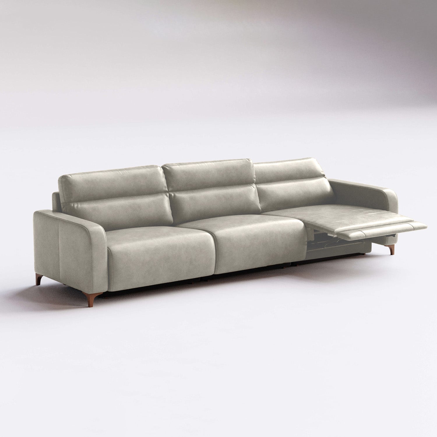 Sofá de Cuero Hush Extensible y Reclinable