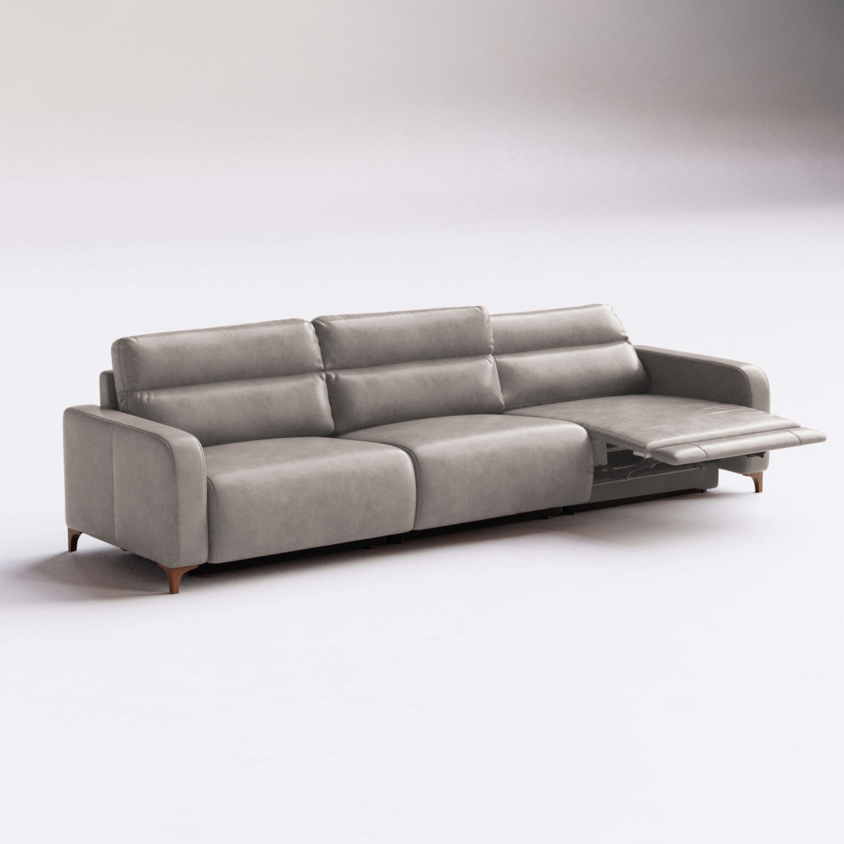 Sofá de Cuero Hush Extensible y Reclinable